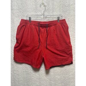 Rhone Mens Athletic Shorts Red Gym Workout Activewear Size XL Sporty Summer